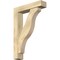 Ekena Millwork Funston Block Rough Sawn Bracket w/ Offset Brace, Douglas Fir, 6"W x 26"D x 38"H BKT0604X26X38FST05RDF - alternate 1